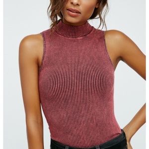 Free People Intimately No looking Back Tank m wine